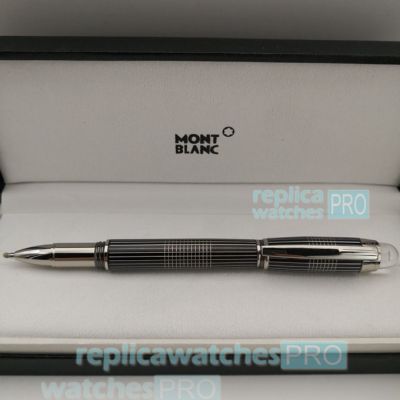 Replica Montblanc Star Walker Pen Black Barrel Silver Clip Rollerball Pen